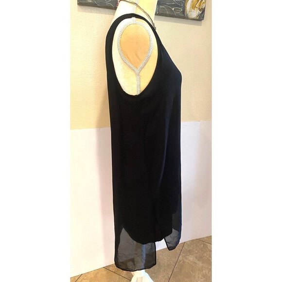 Catherine Malandrino Black overlay short dress, Large - Picture 6 of 8